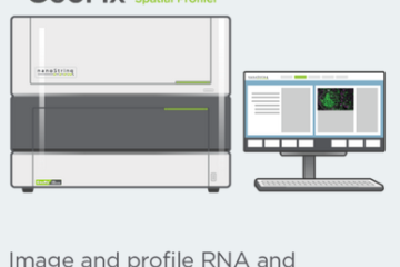 cartoon of Nanostring GeoMX transcriptional genomics instrument